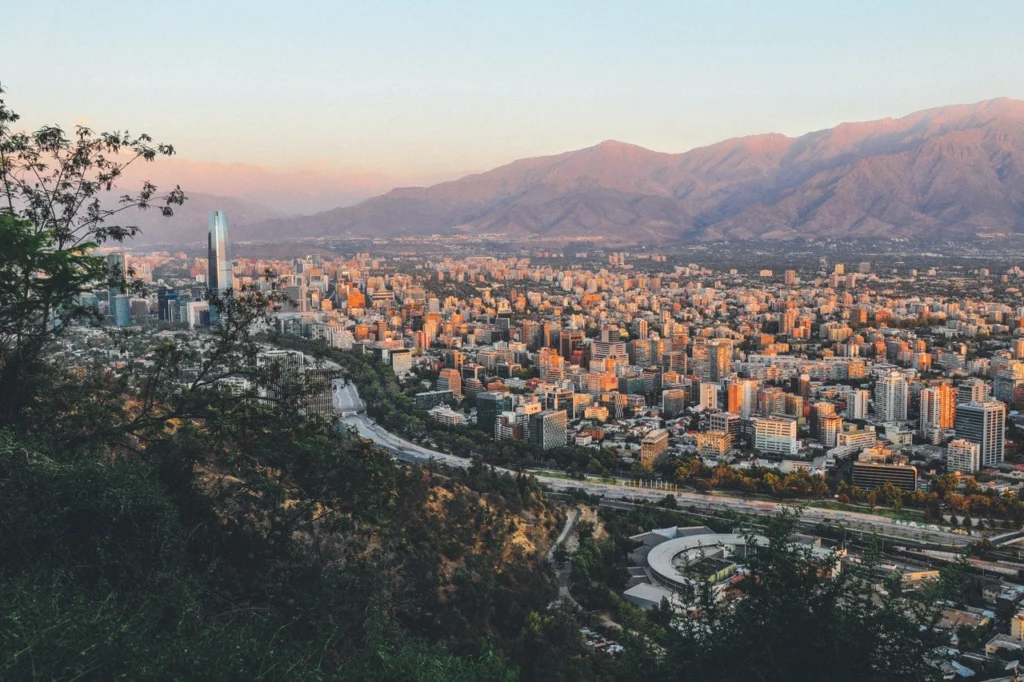 santiago de chile city view